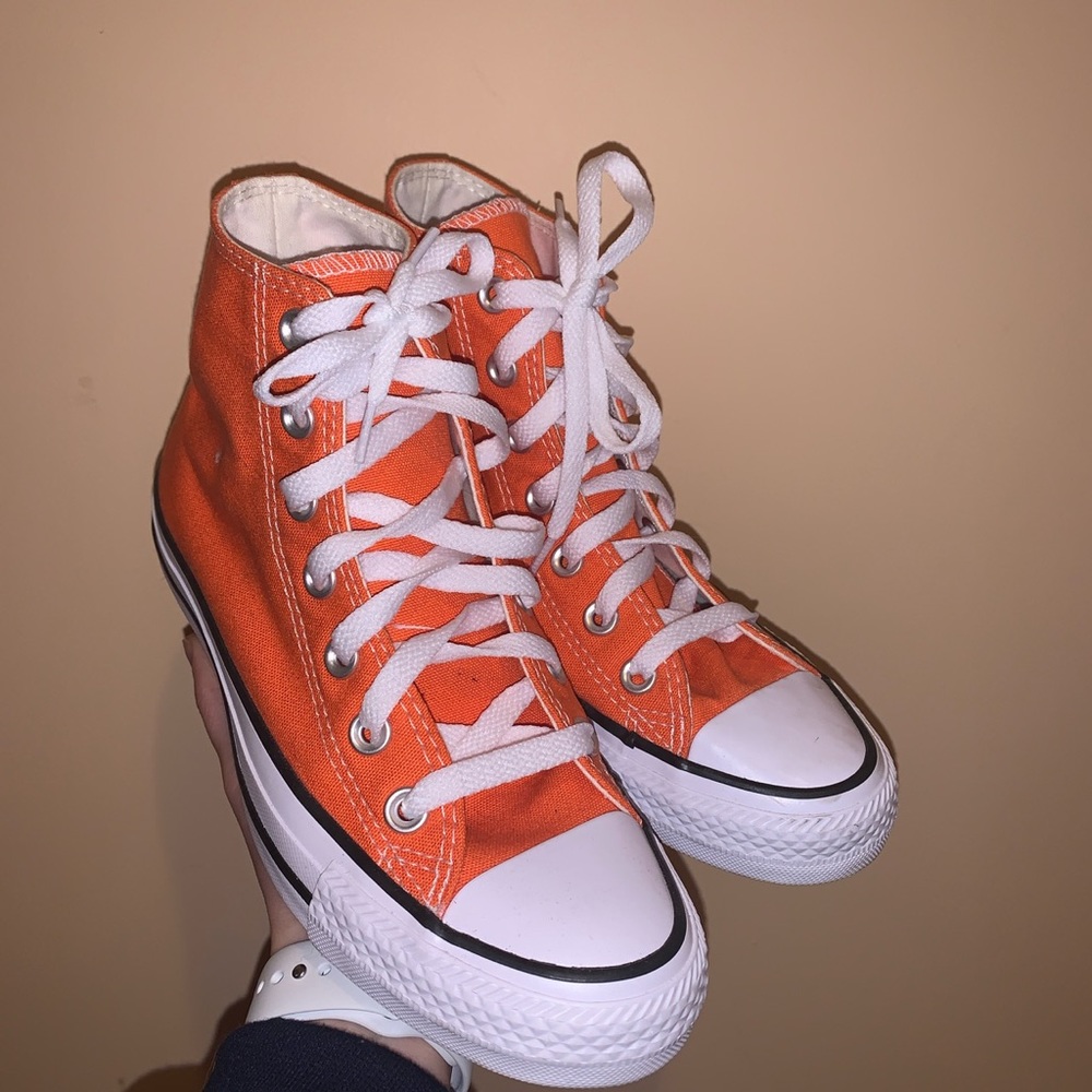 Chuck Taylor Orange High Top Converse